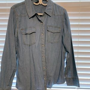 Denim snap up shirt, like new condition